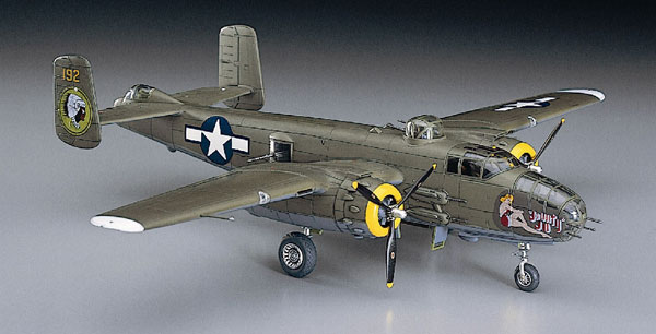 Hasegawa 1/72 B-25J Mitchell Plastic Model image 1
