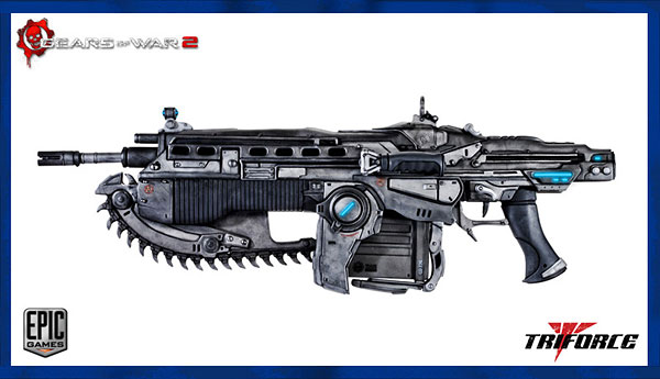 AmiAmi [Character & Hobby Shop] | Gears of War Lancer Assault Rifle Prop  Replica(Released)(Single Shipment)