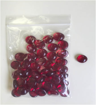 ﾀﾌﾞﾚｯﾄ ﾚｯﾄﾞ [おはじき型ｶｳﾝﾀｰ50個入り]