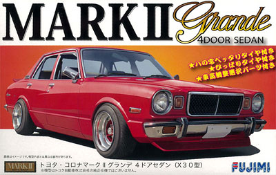 Fujimi 1/24 Inch-up Series No.172Toyota Corona Mark II Grande 4 Door Sedan (Type X30) Plastic Model
