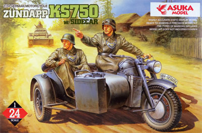 AmiAmi [Character & Hobby Shop] | 1/24 German Army Motorcycle 