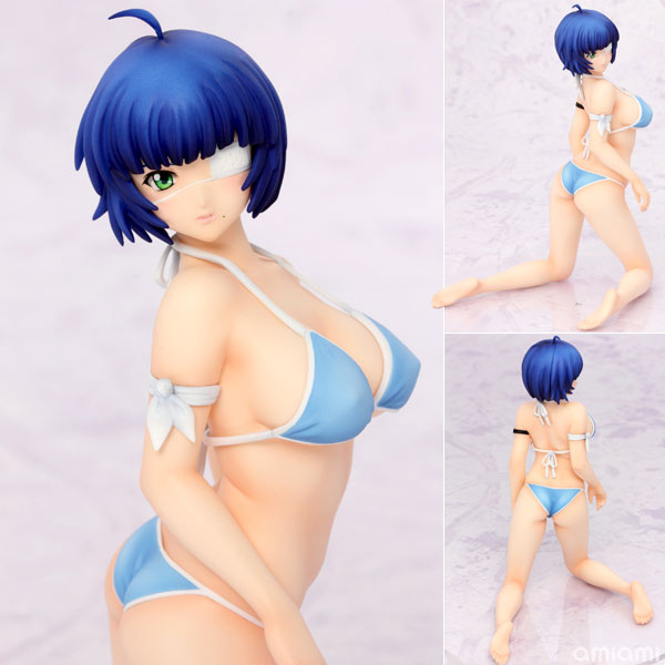 Amiami Character Hobby Shop Ikkitousen Shuugaku Toushi Keppuroku Shimei Ryomou Swimsuit Ver 1 7 Complete Figure Released