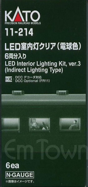 11-214 LED Room Light Clear (Bulb Color) for 6-Car