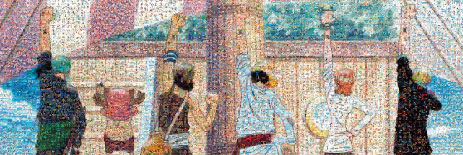 ｱｰﾄ950-27 ﾜﾝﾋﾟｰｽ ﾓｻﾞｲｸｱｰﾄ(仲間