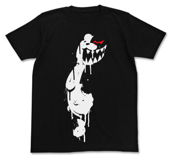 Danganronpa: The Animation - Monokuma Stencil T-shirt / BLACK - L