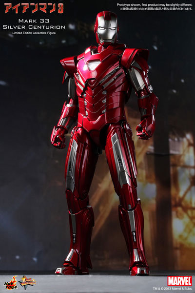 AmiAmi [Character & Hobby Shop] | (Pre-owned ITEM:A/BOX:B)Movie Masterpiece  - Iron Man 3 1/6 Scale Figure: Iron Man Mark 33 (Silver Centurion)(Released)