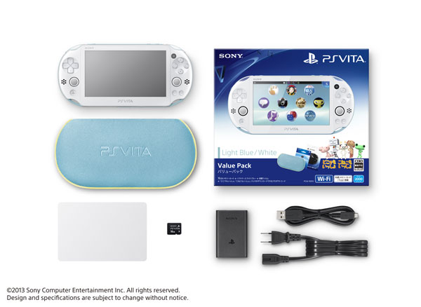 AmiAmi [Character & Hobby Shop] | PS Vita Value Pack Light Blue 