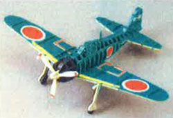 ３Ｄペーパーパズル　ゼロ戦　グリーンカラー