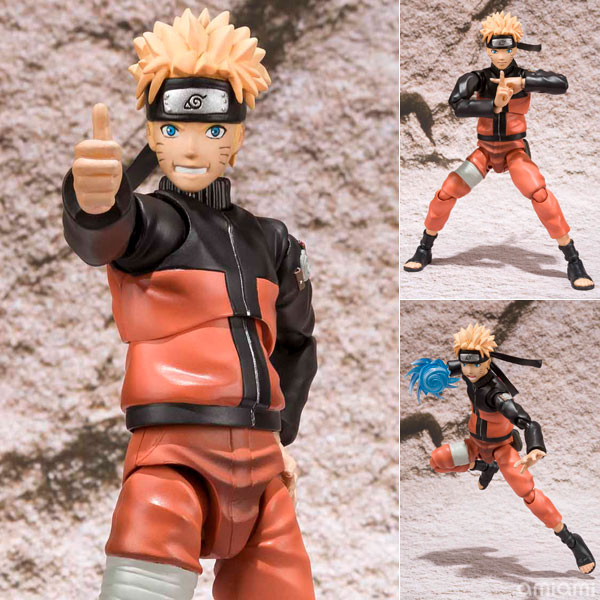 Bandai S.H.Figuarts Naruto Sasuke Sakura Kakashi Action Figure set w/20th  plate