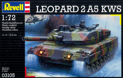 Revell Germany 1/72 "Leopard" 2A5 Tank Plastic Model image 1