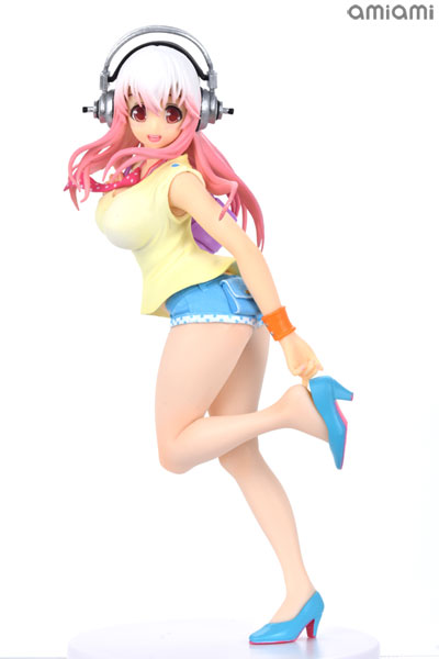 Super Sonico Sonico-chan Seikatsu Micchaku Shuzai Special Figure -Odekake Time- Vitamin Ver. (Game-prize)