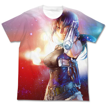 Black Lagoon - Revy Full Graphic T-shirt / WHITE - L