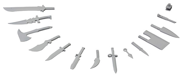 Kotobukiya M.S.G Modeling Support Goods - Weapon Unit 34. Knife Set รูปภาพ 1