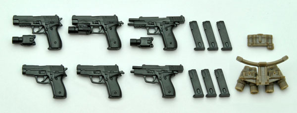 Tomytec LittleArmory LA007 1/12 P226 Type & P228 Type Plastic Model hình ảnh 1