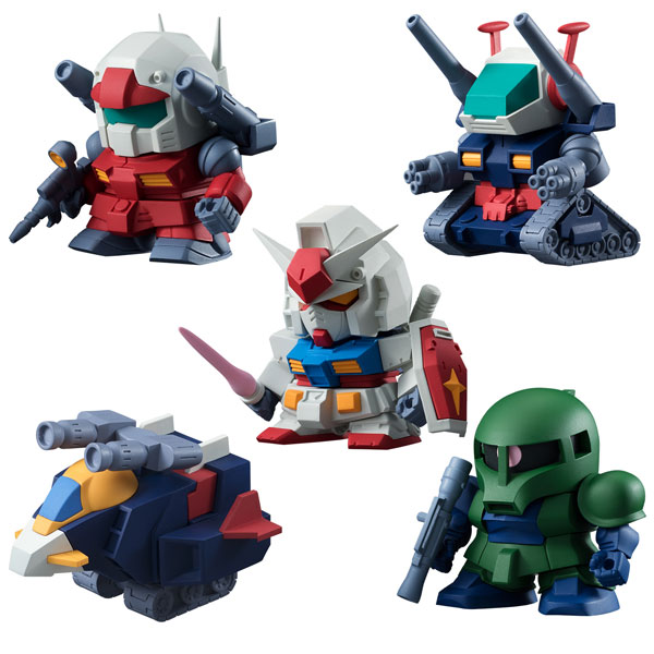 GUNDAM CHARACOLLE BOX 10体セット　プラモデル Gundam Chara Colle Box 1/20 Scale Bandai 20th Anniversary