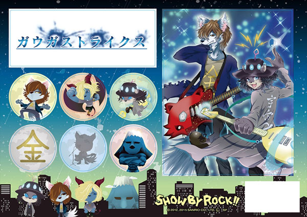 SHOW BY ROCK!! OFFICIAL ART BOOK Sanrio Game Anime Character Illustration  Japan