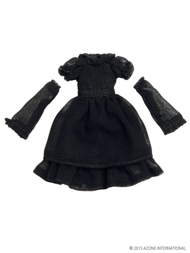 AmiAmi [Character u0026 Hobby Shop] | Picco Neemo Size 1/12 Picco D Chiffon Frill  Mille-feuille One-piece Dress Set Black (DOLL ACCESSORY)(Released)