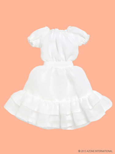 AmiAmi [Character u0026 Hobby Shop] | Pure Neemo Size - PNS Chiffon Frill  Mille-feuille One-piece Dress White (DOLL ACCESSORY)(Released)