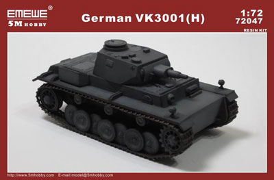 AmiAmi [Character & Hobby Shop] | 1/72 VK3001 Tank/Henschel Resin 