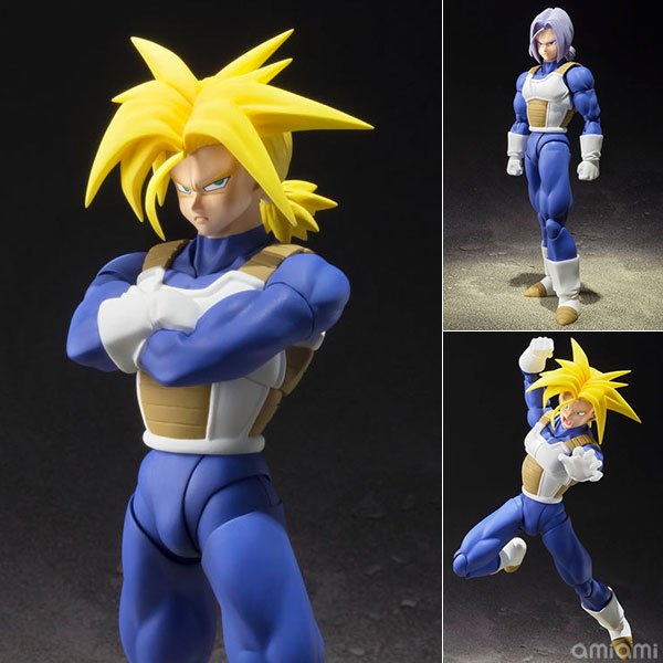 Bandai-SHF Dragon Ball Super Saiyan Trunks Figura de Ação Anime