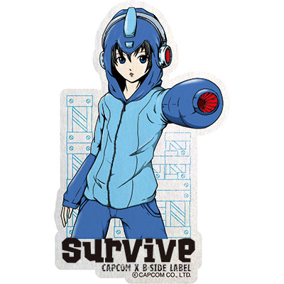 CAPCOM×B-SIDE LABELｽﾃｯｶｰ ﾛｯｸﾏﾝ SURVIVE
