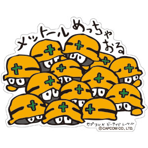 CAPCOM×B-SIDE LABELｽﾃｯｶｰ ﾛｯｸﾏﾝ ﾒｯﾄｰﾙ