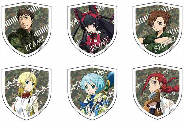 AmiAmi [Character & Hobby Shop]  GATE: Jieitai Kanochi nite, Kaku Tatakaeri  - Acrylic Badge 6Type Set(Released)