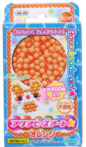 アクアビーズアート　オレンジ