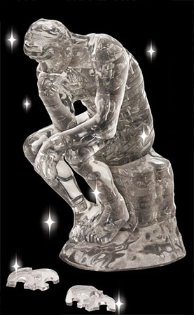 ｸﾘｽﾀﾙﾊﾟｽﾞﾙ 考える人