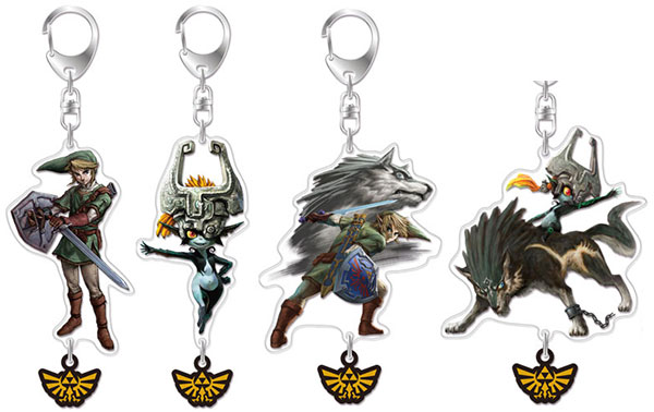 The Legend of Zelda: Twilight Princess HD Acrylic Key Chain (Set of 4  pieces)