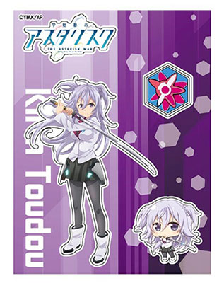 AmiAmi [Character & Hobby Shop]  Gakusen Toshi Asterisk - A5 Weatherproof  Sticker: Julis(Released)