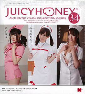 AmiAmi [Character & Hobby Shop] | AVC Juicy Honey Collection Card VOL.34  Nana Ayano & Minami Kojima & Saki Hatsumi Sexy Actress Trading Card 12Pack  BOX(Released)