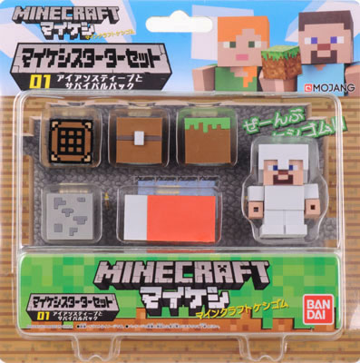 Minecraft Mine-Keshi Wood Plank & Glass Block Set