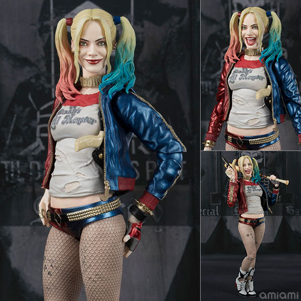 Harley Quinn Action Figure Shfiguarts Model Collectible 3 Heads Dc