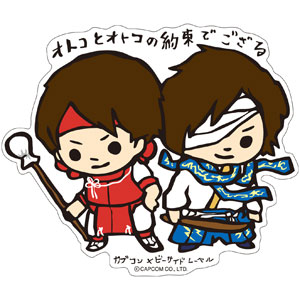 CAPCOM×B-SIDE LABELｽﾃｯｶｰ 戦国BASARA 真田幸村伝 幼少時代(弁丸&梵天丸)