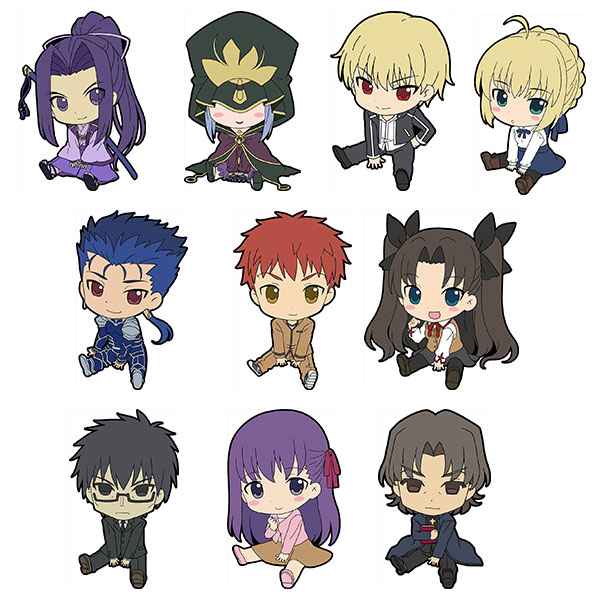 AmiAmi [Character & Hobby Shop]  Fate/stay night UBW - Petanko Trading  Rubber Strap vol.1 10Pack BOX(Released)