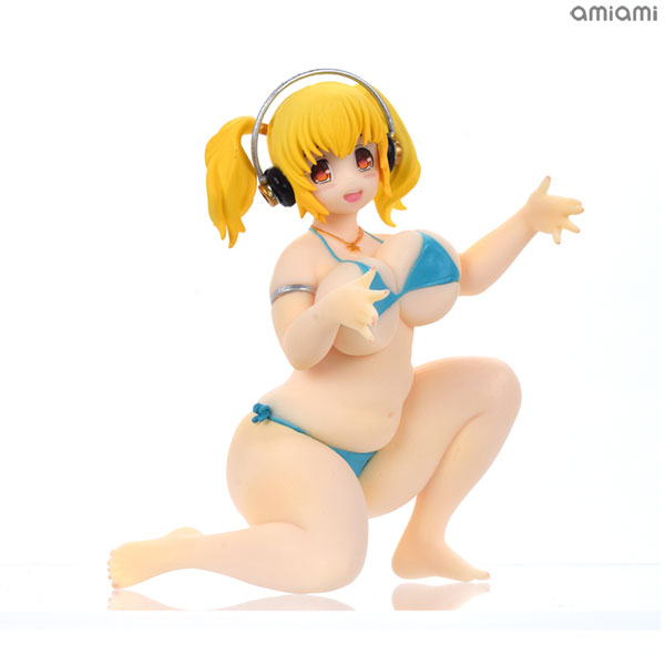 Super Pochaco Pochaco no Nakayoshi Hold Figure Blue Swimsuit (Game-prize)