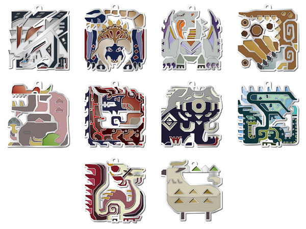 AmiAmi [Character & Hobby Shop] | Monster Hunter XX - Monster Icon Stained  Mascot Collection 10Pack BOX(Released)