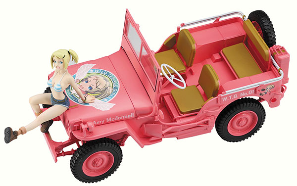 1/24 Car Model Series - Wild Tamago Girls No.01 1/4ton 4 x 4 Truck Amy McDonnel w/Figure