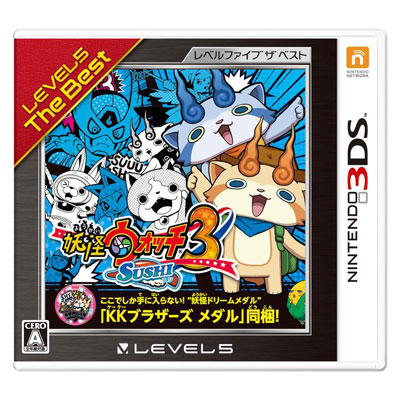 Nintendo 3DS Yo-kai Youkai Yokai Watch 3 Sushi Tempura Busters T Pack Japan  Game
