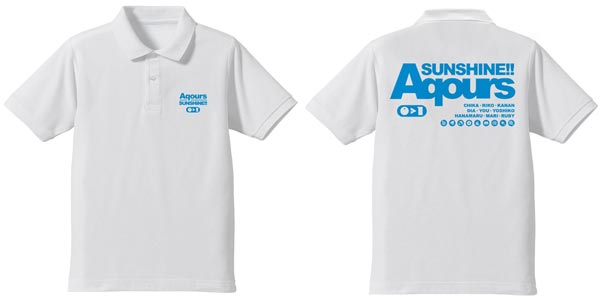 COSPA Love Live! Sunshine!! - Aqours Polo Shirt / WHITE - XL รูปภาพ 1