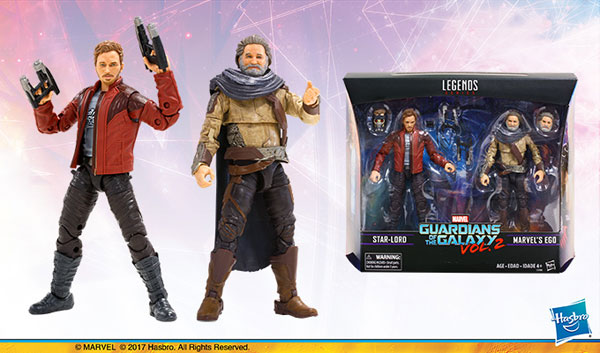 Marvel Legends Guardians of the Galaxy Vol 2 Ego and Star Lord 