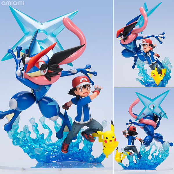 AmiAmi [Character & Hobby Shop]  G.E.M. Series - Pokemon: Ash & Pikachu &  Ash's Greninja Complete Figure(Released)