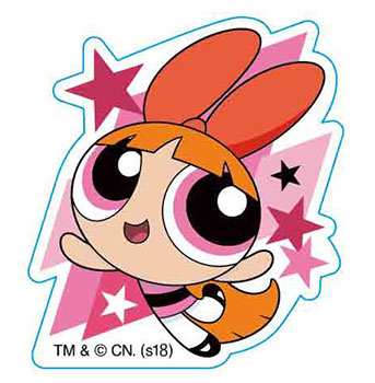 Powerpuff Girls Blossom 1, Bottle Cap, Retractable Badge Name Tag