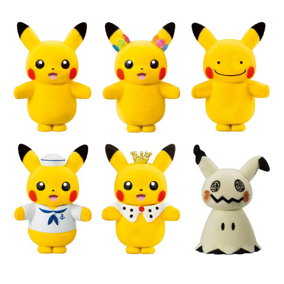 NEW shops IN BOX 2018 Pokemon Japan Pokemofu Flocked Figure Set Vol 2