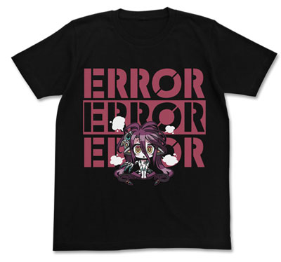 No Game No Life - Zero Schwi Error T-shirt / BLACK-XL