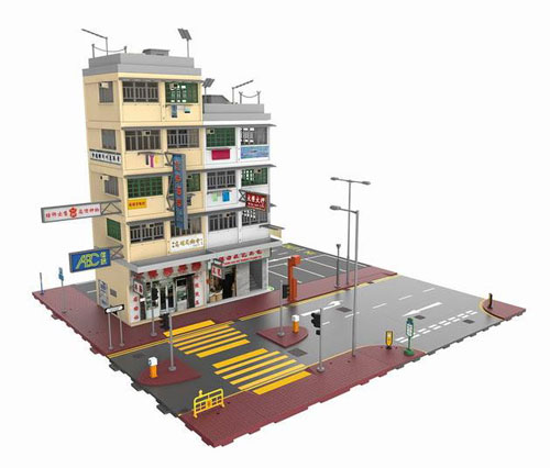 TINY Hong Kong Old Tenements Bd7 ジオラマ AmiAmi [Character & Hobby Shop] | Bd7 Hong Kong City Old Tenements