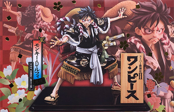 Portrait.Of.Pirates ONE PIECE "KABUKI EDITION" Monkey D. Luffy Saien 1/8 Complete Figure [MegaTrea Shop, Other Exclusive]