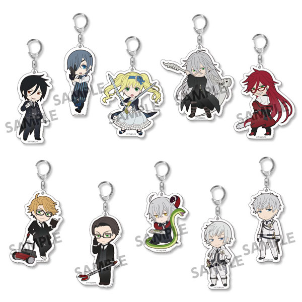 "Black Butler: Book of the Atlantic" Trading Acrylic Keychain 10P...