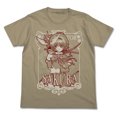 COSPA Cardcaptor Sakura: Clear Card - Clear Card Arc Sakura T-shirt / SAND KHAKI-S รูปภาพ 1